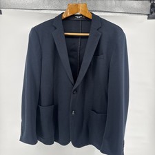 PJ PAUL JONES Men's Casual Lightweight Blazer Two Button Sport Coat -Blue - 2XL