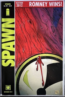 Spawn #225 Todd McFarlane Romney Election 2012 Watchmen Homage Variant B NM-