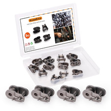  40 Chain Master Link, 6Pcs 1/2" Pitch Chain Offset Half Link Roller for Mini Bi