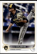Jake Cousins 2022 Topps Milwaukee Brewers Rookie #20b