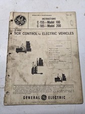 GENERAL ELECTRIC SCR CONTROL ELECTRIC VEHICLES C-155 C-185 MODEL 100 200 8171