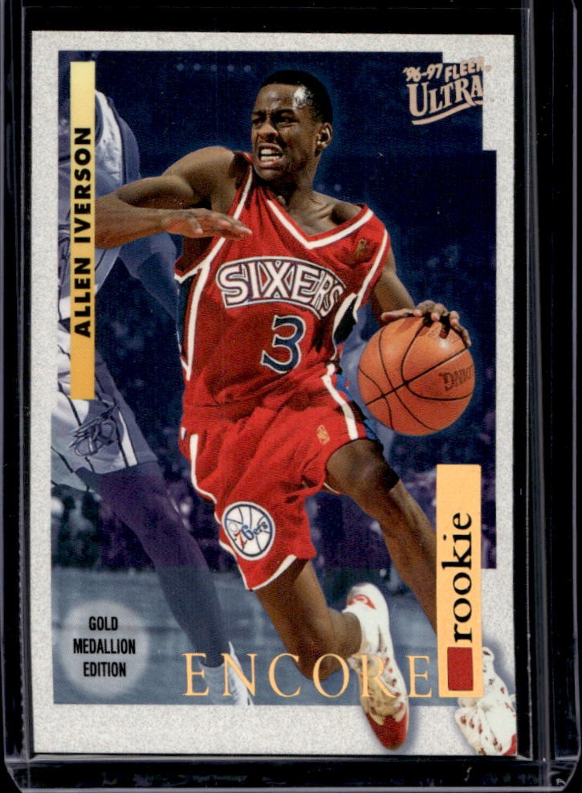 1996 Fleer Ultra Allen Iverson Gold Medallion Rookie RC #G-270 76ers