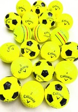 20 Callaway Yellow/ Soccor / Triple Line Chrome Soft Golf Balls 4A-5A
