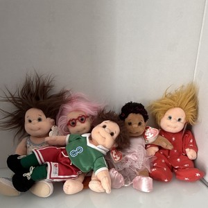 Ty Beanie Kids Beanbag Plush Doll Lot of 5 Retired Vintage 1999