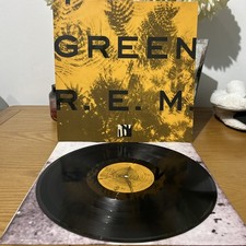 REM  'Green'  Vinyl 1988 - WX 234 RARE FRONT LISTINGS STICKER  -  VG + VG 👀 