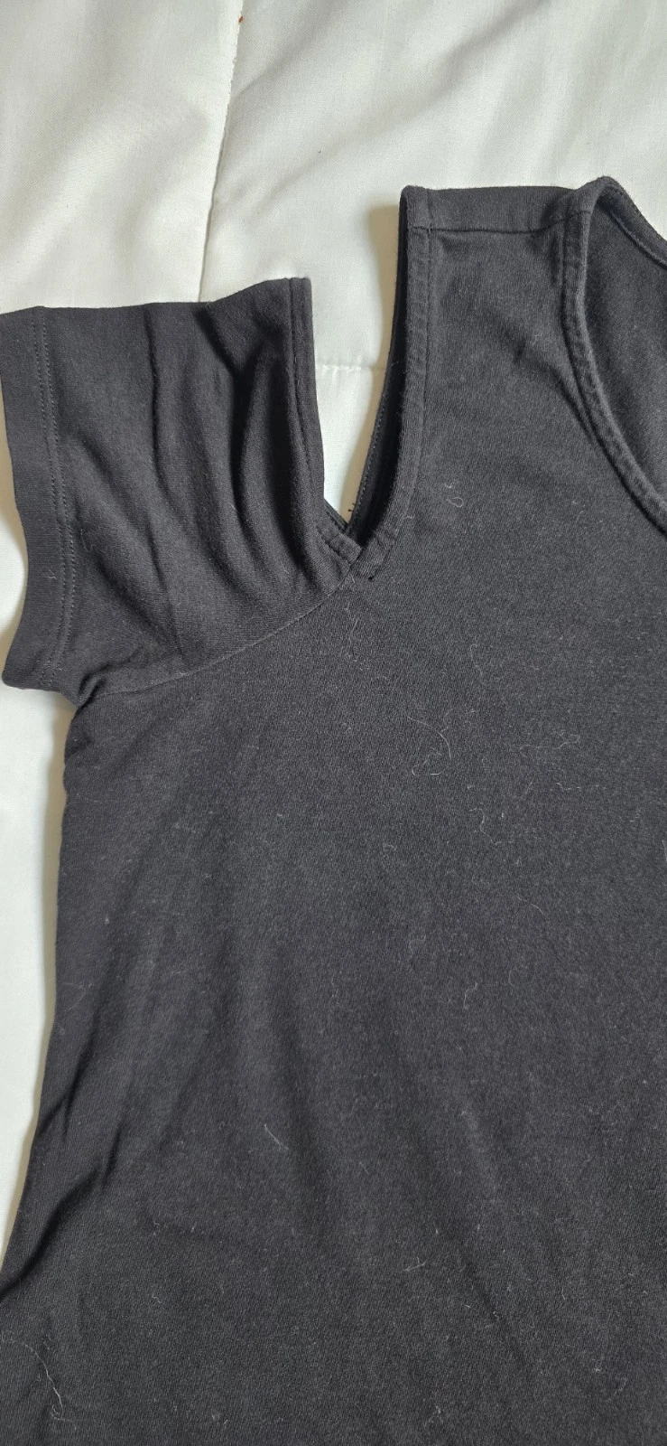 Abito donna Michael Kors nero elasticizzato manica corta taglia large.