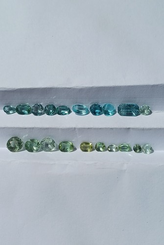 4.0tcw Paraiba Turmaline (unbeheizt) 20 Steine. - Bild 6 von 11