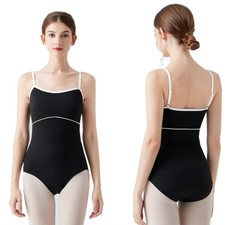 Ballet Jumpsuit Women Simple Dance Leotard Adult Elegant Sleeveless Ballet