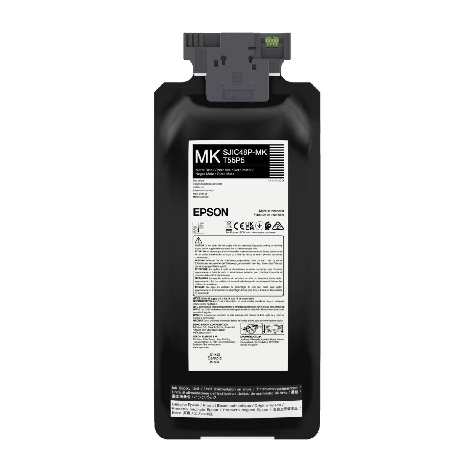 Epson Black C13t55p540/Sjic-48-P-Mk Ink Cartridge Matt 480Ml For - Image 3