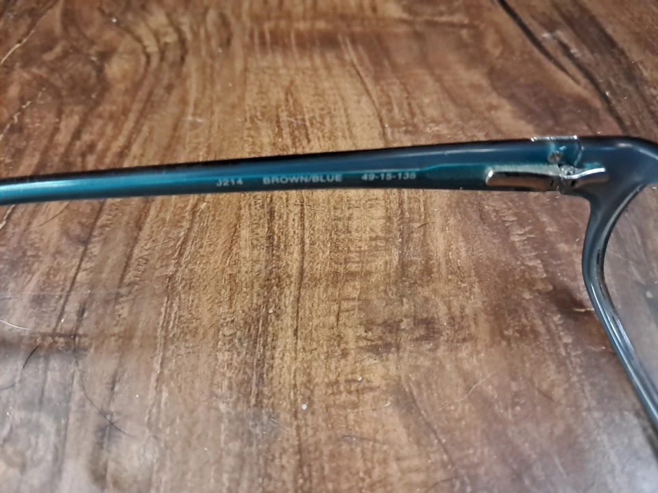 Jones New York J214 BROWN/BLUE 49-15-135 Plastic Full Rim Eyeglasses Frame - Image 3 of 4