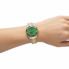 HOOPS OROLOGIO MONTE CARLO SILVER AND GOLD VERDE 2644L-SG06