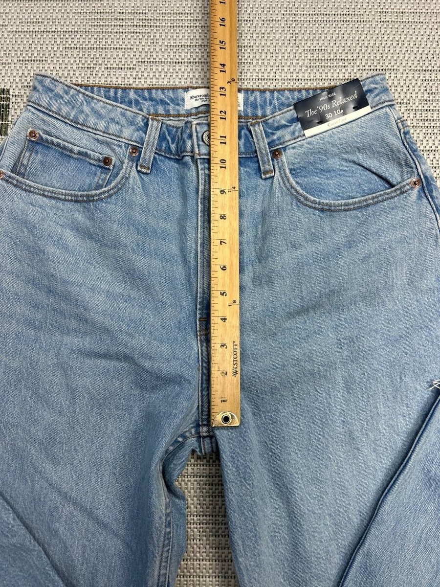 Abercrombie And Fitch Curve Love The 90s Relaxed Jeans Womens 30