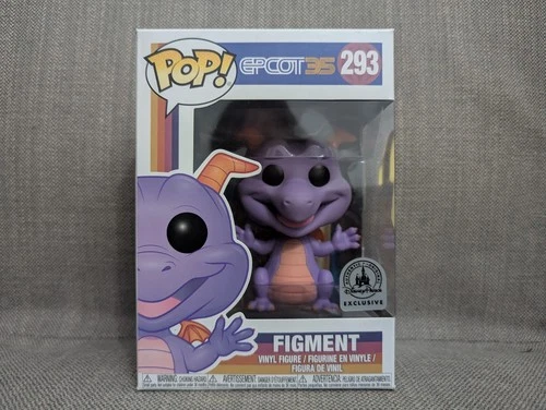 Funko Pop! Figment Epcot 35th Anniversary Disney Parks Ex. #293 with Protector