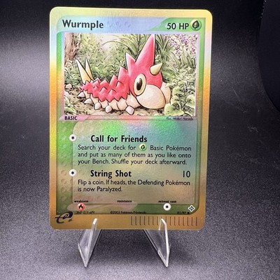 Wurmple 81/97 Reverse Holo - EX Dragon - Vintage EReader Pokemon Card