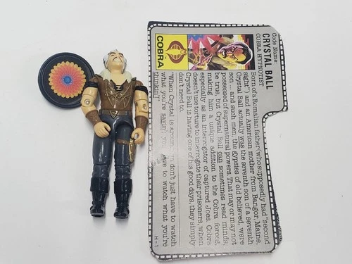 1987 Crystal Ball 100% Complete Filecard Cobra GI Joe Figure New O-ring Vintage