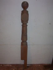 Antique 1880's Turned Wooden Newel Post Architectural Salvage 48"