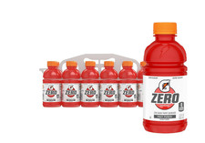 Gatorade Zero Sugar Thirst Quencher Fruit Punch Sports Drinks 12 fl oz, 12 Count
