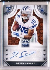 2014 PANINI CROWN ROYALE DEVIN STREET AUTOGRAPH RC 12/75