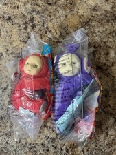 McDonald's Teletubbies Happy Meal Toys 2000 Set of 2 Po Tinky Winky New
