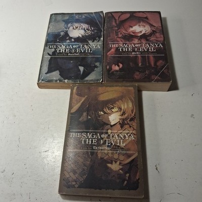 The Saga of Tanya the Evil Light Novel Lot Volumes 1-3 English Carlo Zen