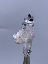 6 gm Aesthetic Terminated Quartz Crystal With Tourmaline From Skardu, Pakistan.