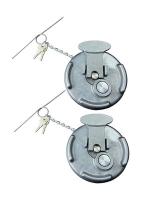 Two Fuel Caps for Peterbilt Premium Locking with 4 Keys