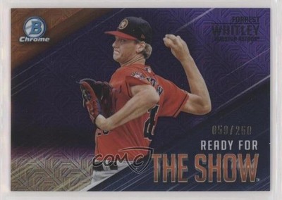 2019 Bowman Mega Box Purple Mojo Refractor /250 Forrest Whitley #RFTS-12 pi4