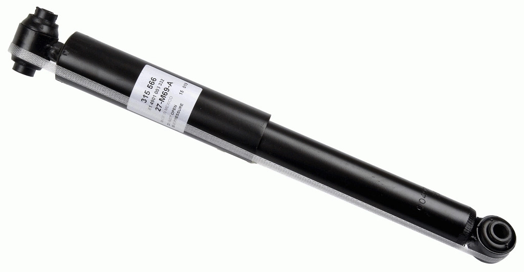 Amortisseur SACHS 315 566 en acier renforcé anti-corrosion pour châssis OE