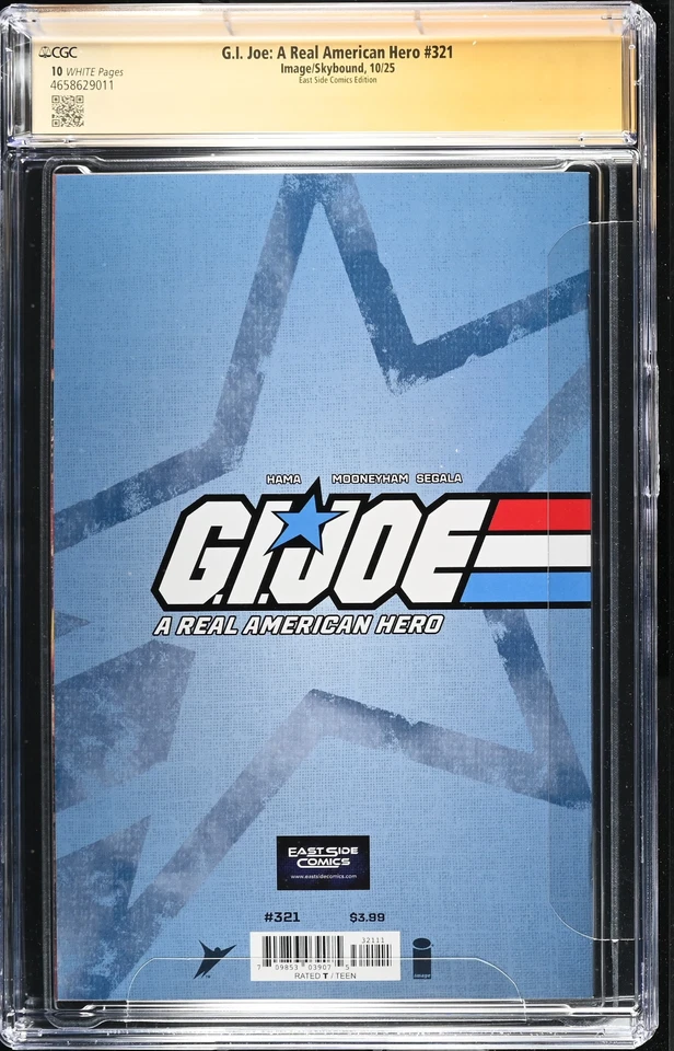 G.I. JOE A REAL AMERICAN #321 CGC SS 9.8 ALAN QUAH REMARK STORM SHADOW VARIANT - Image 2 of 2
