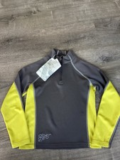 70 Obermeyer 1/4 Zip Youth Base Layer Top NWT Flex Boys Size Small S Ski Gray