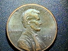💥1983 PENNY RARE ERROR. MINT ERROR on "ONE" Reverse,  DDO/DDR Variety💥