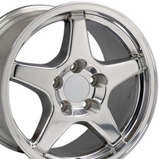 17 Inch Polished 5035 Rims Set 4 Fit Camaro C4 Corvette Zr1 17x9.5 Wheels 17 Inch Polished 5035 Rims Set 4 Fit Camaro C4 Corvette Zr1 17x9.5 Wheels