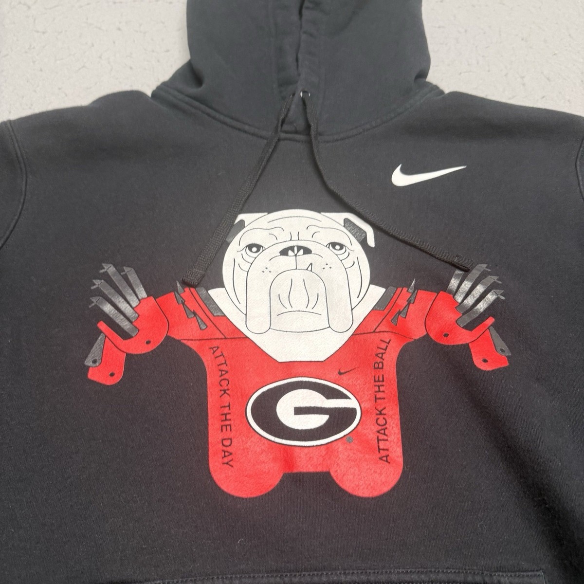 Nike Georgia Bulldogs Black Hoodie - Attack The Game Attack The Ball Men’s Large View 2