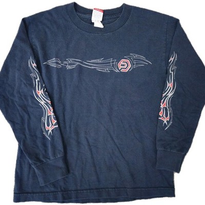 Vintage Op Ocean Pacific Surf Shirt Youth Small Blue Long Sleeve Y2K Surfwear