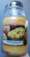 Image of Yankee Candle Scented, Mango Peach Salsa Classic Large Candle Jar 623g