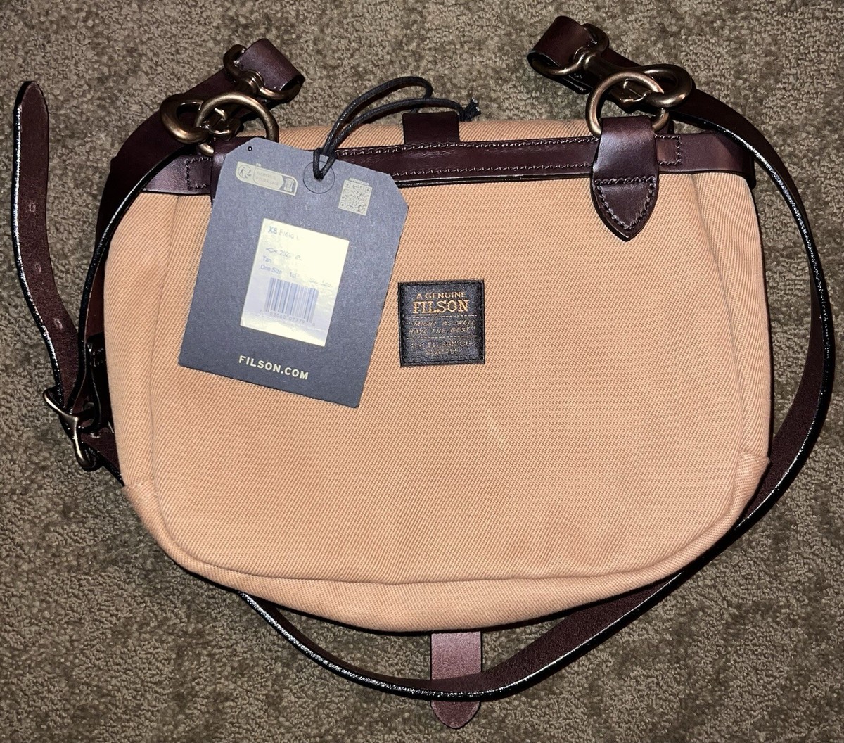 FILSON XS Field Bag Tan Rugged Twill New With Tags | eBay FILSON XS Field Bag Tan Rugged Twill New With Tags | eBay