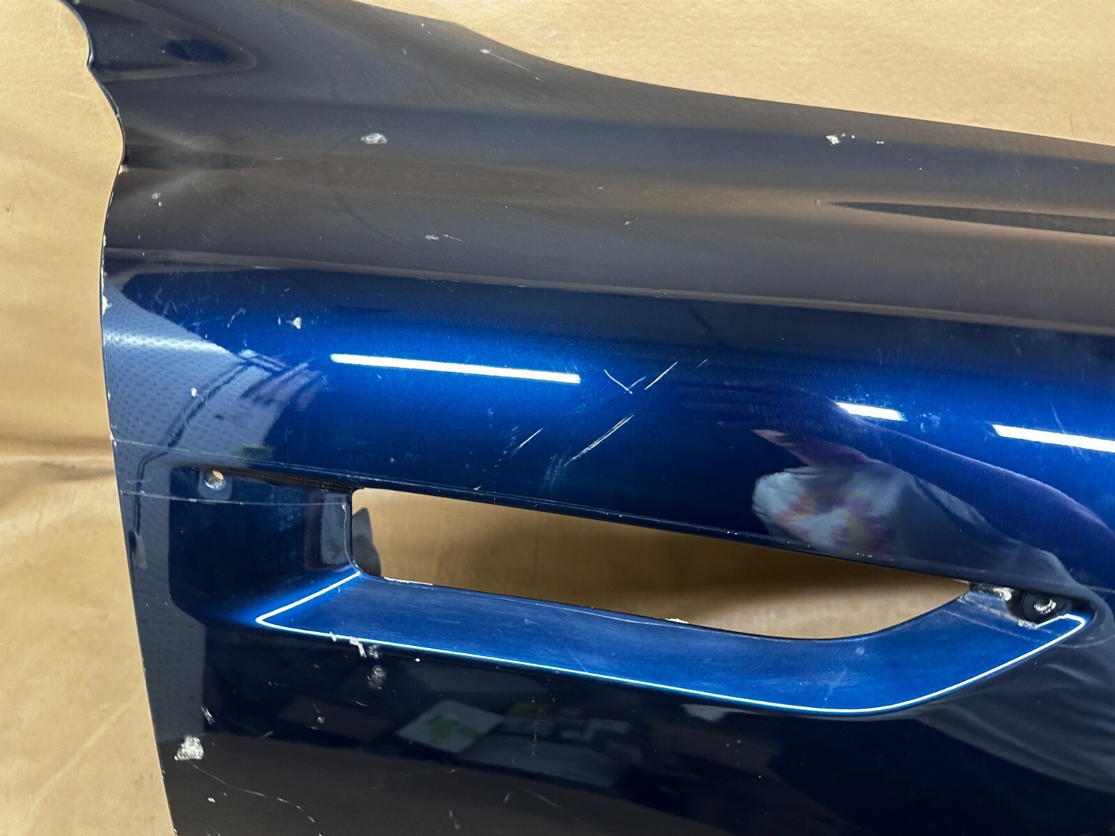 2012 ASTON MARTIN VIRAGE FRONT RIGHT PASSENGER FENDER SHELL BLUE OEM CG43-16005