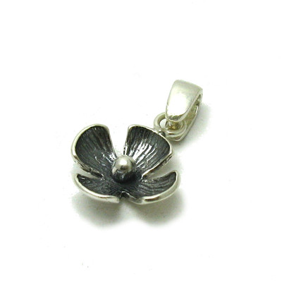 Genuine Sterling Silver Pendant Flower Solid Hallmarked 925 Handmade ...