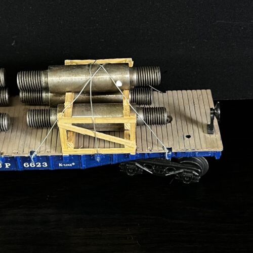 K-Line K-6623 Union Pacific Container Car with Load Of Metal - Picture 9 of 22