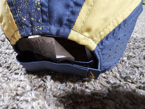 NIKE Tailwind Dri-Fit 5 Panel Mütze blau gelb gesprenkelt Strapback - Bild 8 von 12