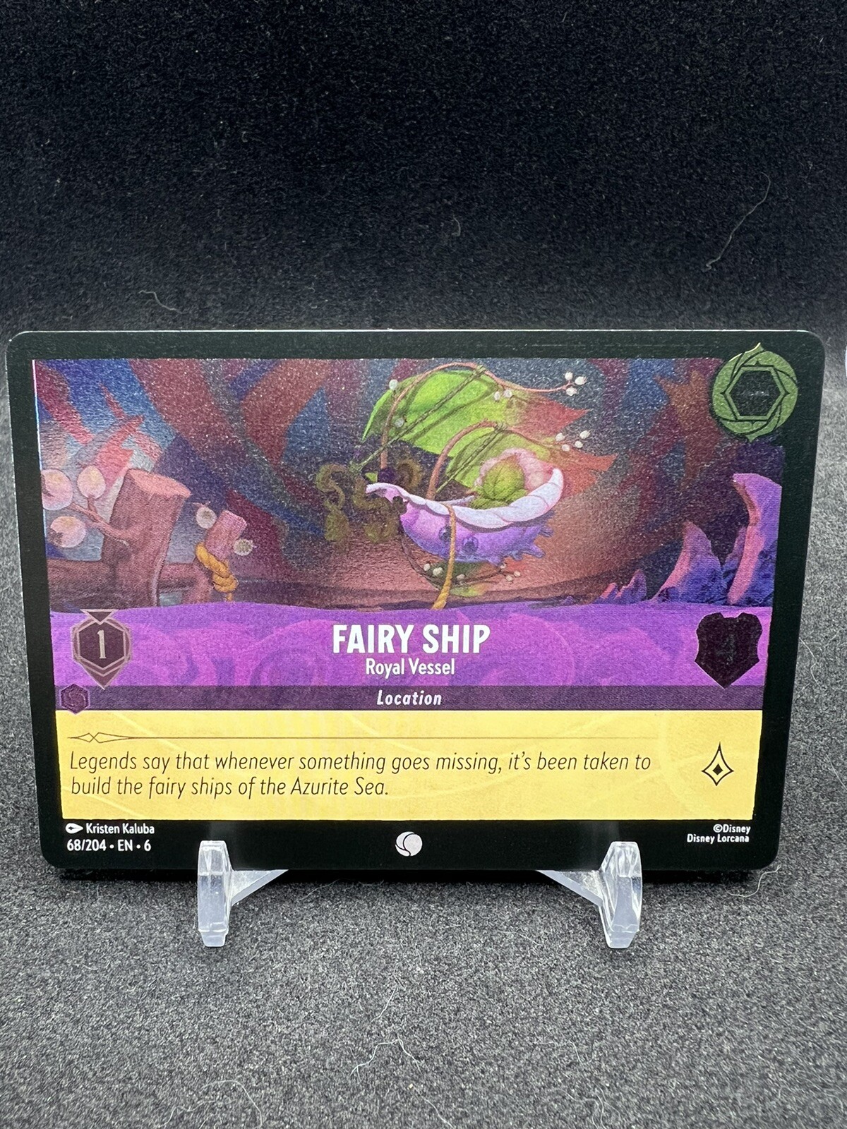 Fairy Ship - Royal Vessel 68/204 Common - Cold Foil Lorcana Azurite Sea NM