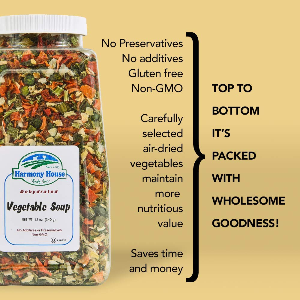 dehydrated vegetable soup mix