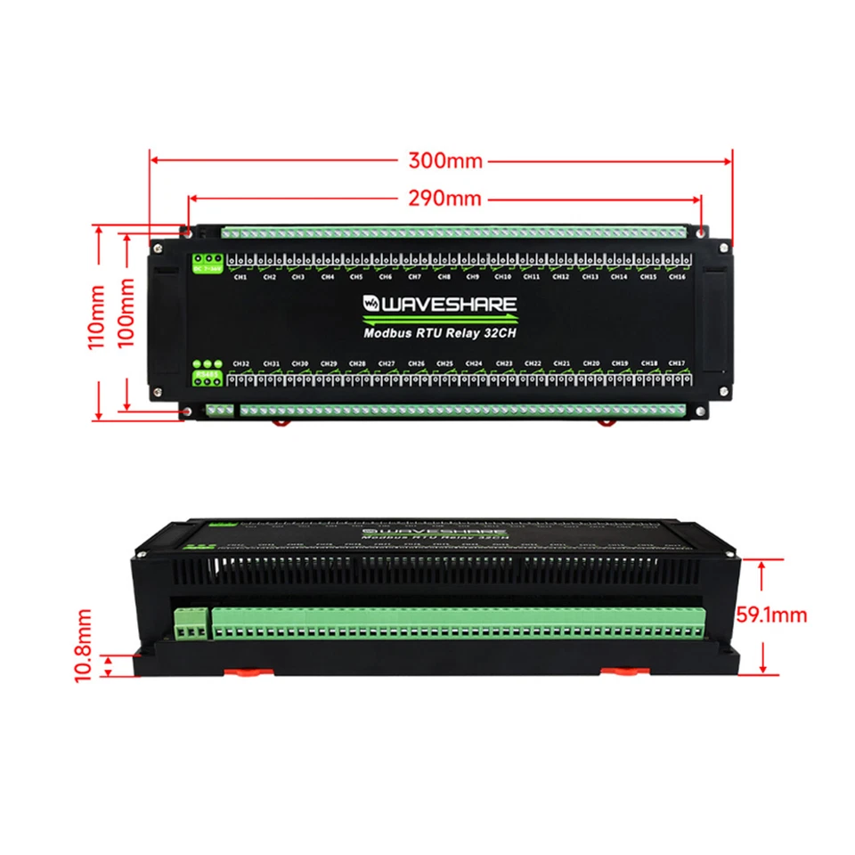 Modbus RTU 32-channel RS485 Interface Relay Module Isolation Protection Circuits - Image 4 of 4