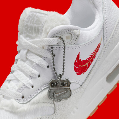Nike Air Max 1 PRM The Bay Coast Pack White University Red FJ4451 