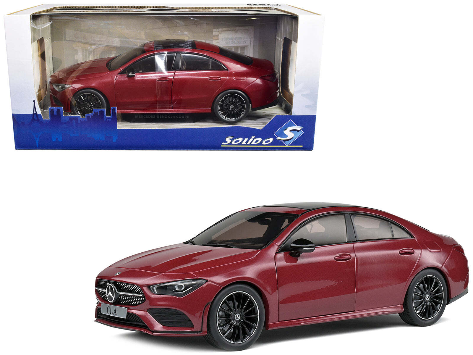 2019 Mercedes-Benz CLA C118 Coupe Rouge Patagonie Red 1/18 Diecast Model Car