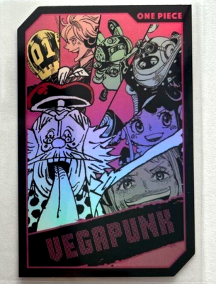 One Piece JF 2025 Mini Hologram Card Collection Vegapunk Shaka
