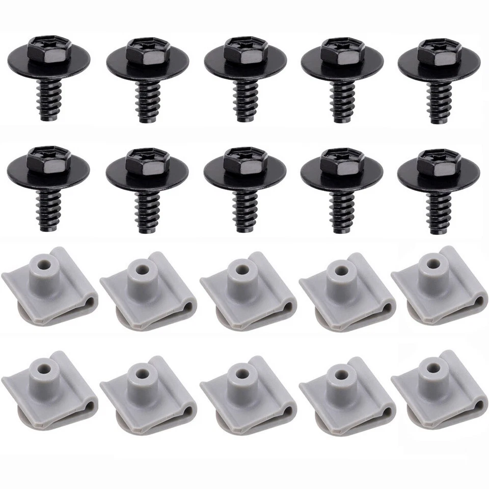 20x Tornillos y tuercas en U para cubierta de parachoques forro guardabarros para Mazda 2 3 6 MPV MX-3 RX-7 RX-8 Foto 2 de 4