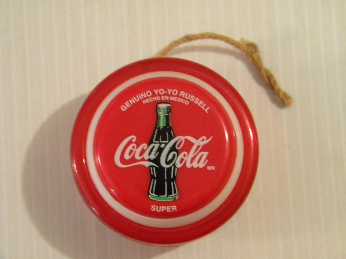 VINTAGE RUSSELL SUPER COCA-COLA YOYO MEXICO GENUINE EXCELLENT