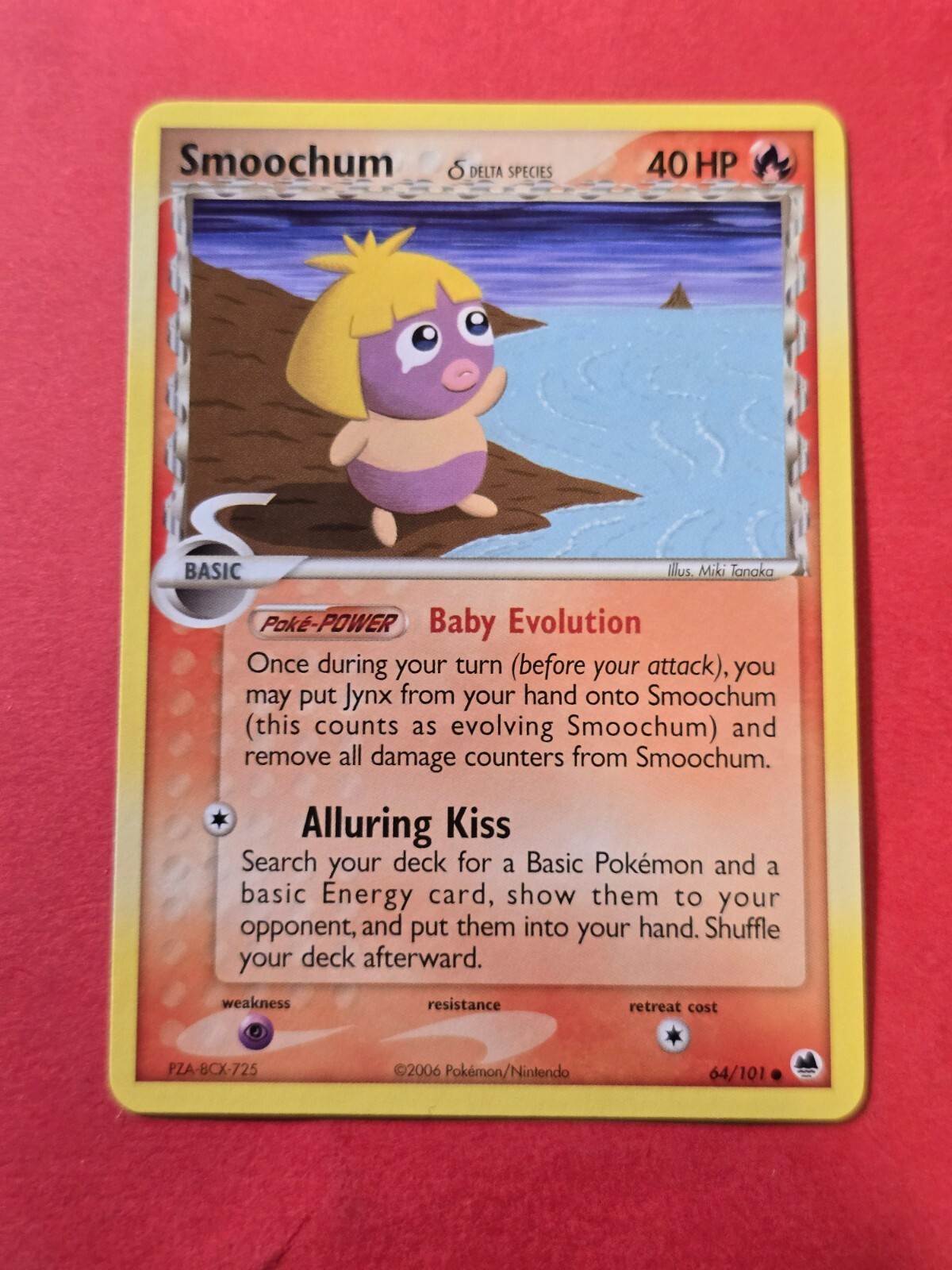 2006 Pokemon EX Dragon Frontiers #64 Smoochum DS, C, NF/H, cd1