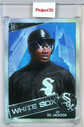 2021 TOPPS PROJECT 70 BO JACKSON BY BEN BALLER - RAINBOW FOIL 17/70 #259